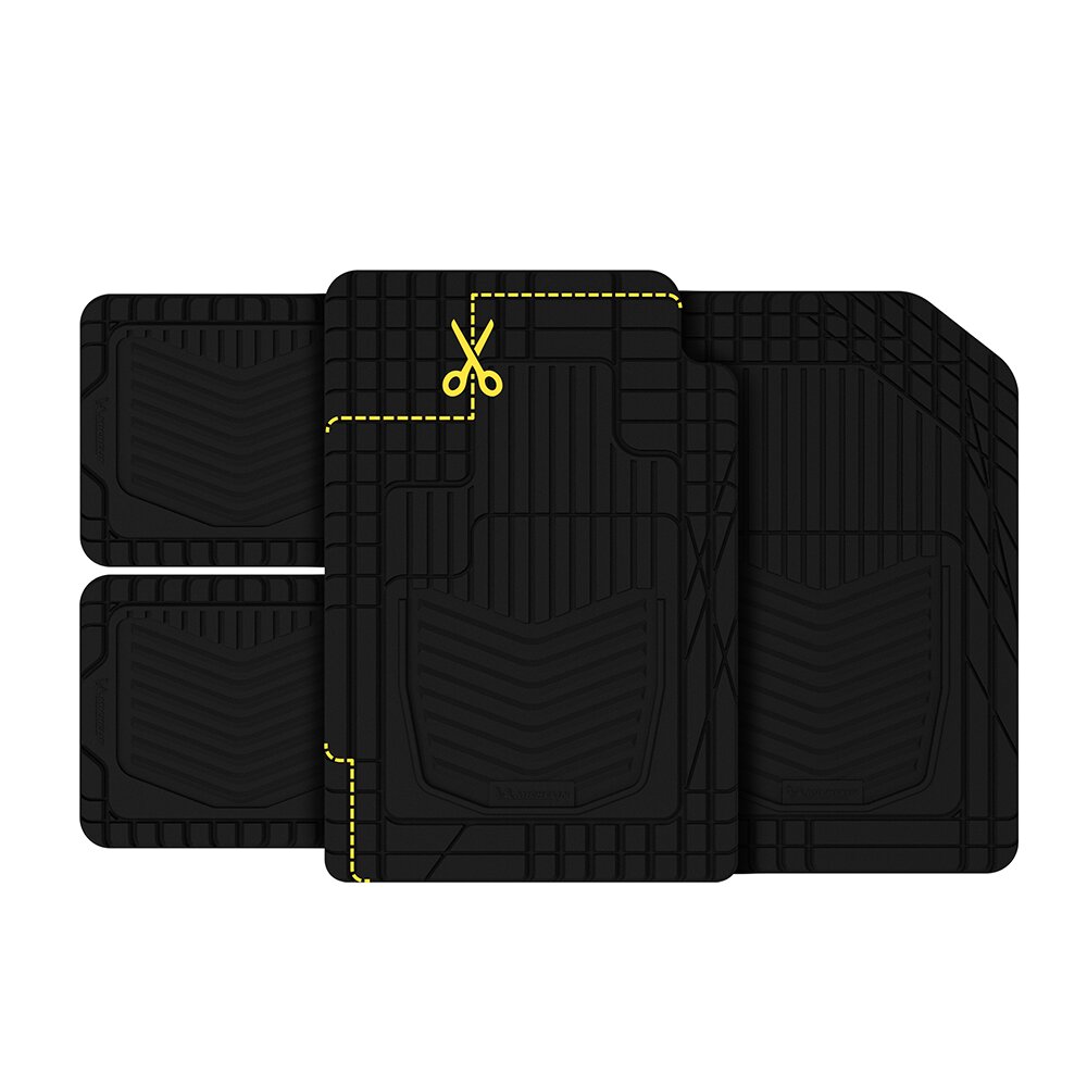 Michelin All Weather Universal Floor Mats 4PC - Black